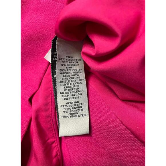 Eliza J Cocktail Dress Cutout Neckline Barbie Pink Sheath Sleeveless Women 6 NWT - Picture 8 of 9